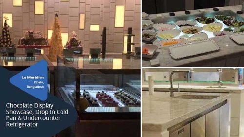 Chocolate Display Showcase, Drop In Cold Pan & Undercounter Refrigerator